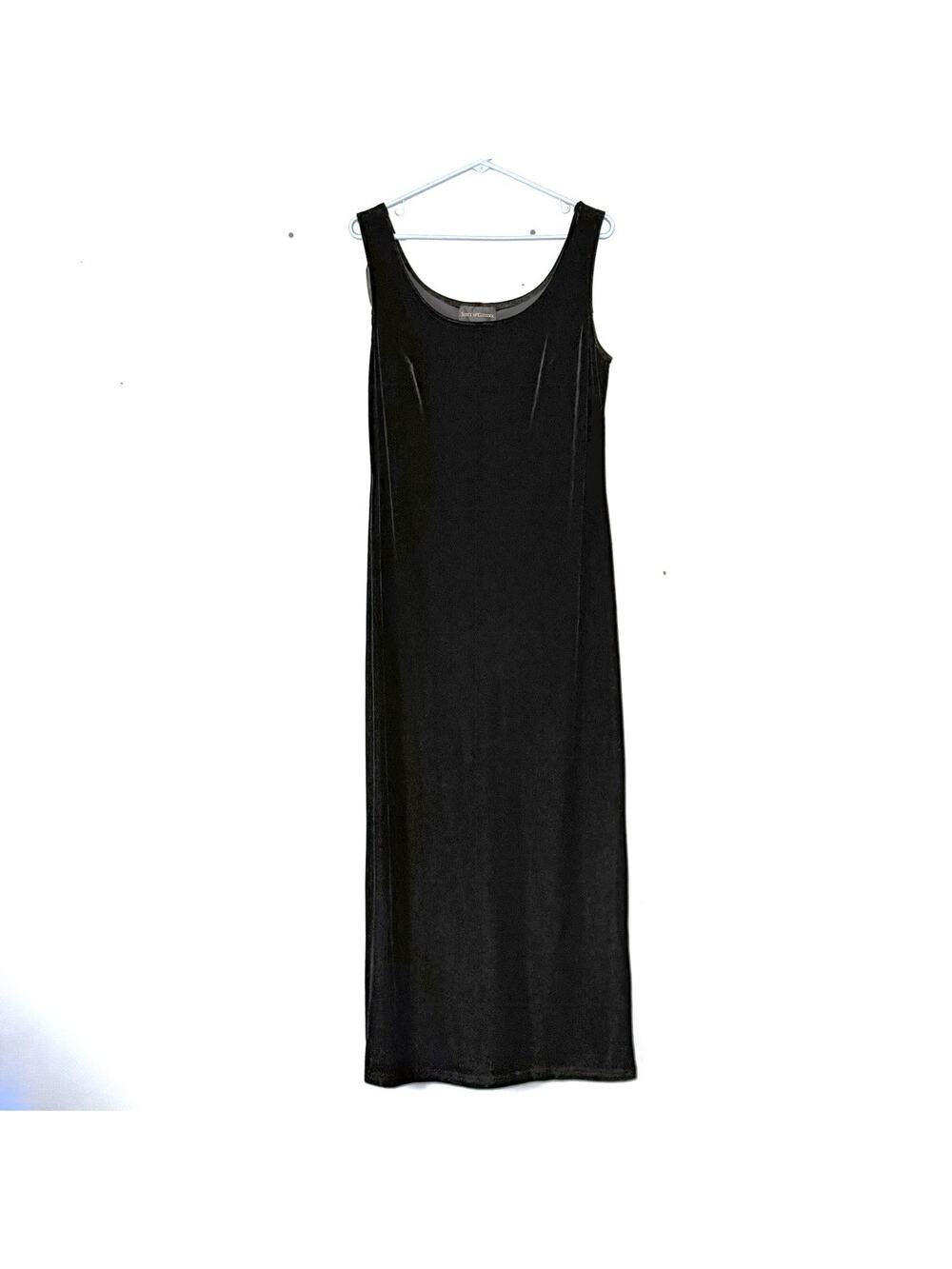 Scott McClintock Black Velvet Dress Size 12 Vintage Long Maxi Whimsigoth Witchy